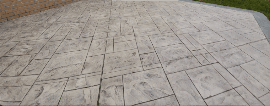 Stamped Concrete Driveway